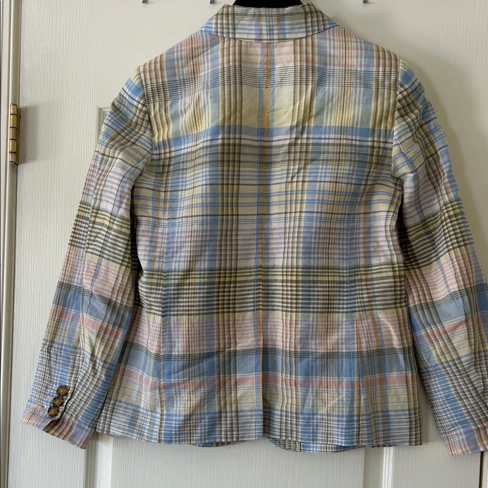 Talbots Multicolor Plaid Blazer - Picture 5 of 6